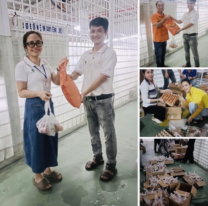 Sẻ chia sau mưa lũ giúp người lao động vững lòng Sẻ chia sau mưa lũ giúp người lao động vững lòng