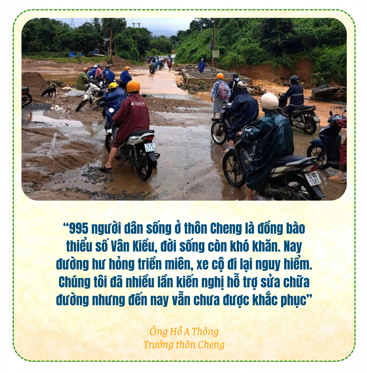 Doanh nghiệp làm điện gió: Bỏ mặc người dân với đường hư, cầu gây ngập lụt