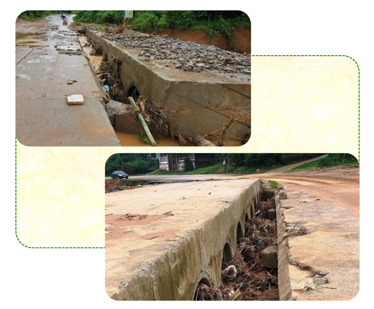 Doanh nghiệp làm điện gió: Bỏ mặc người dân với đường hư, cầu gây ngập lụt