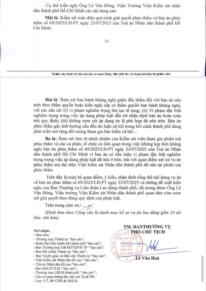 Bị mất quyền lợi do quan điểm khác nhau giữa các cơ quan tố tụng về thử việc