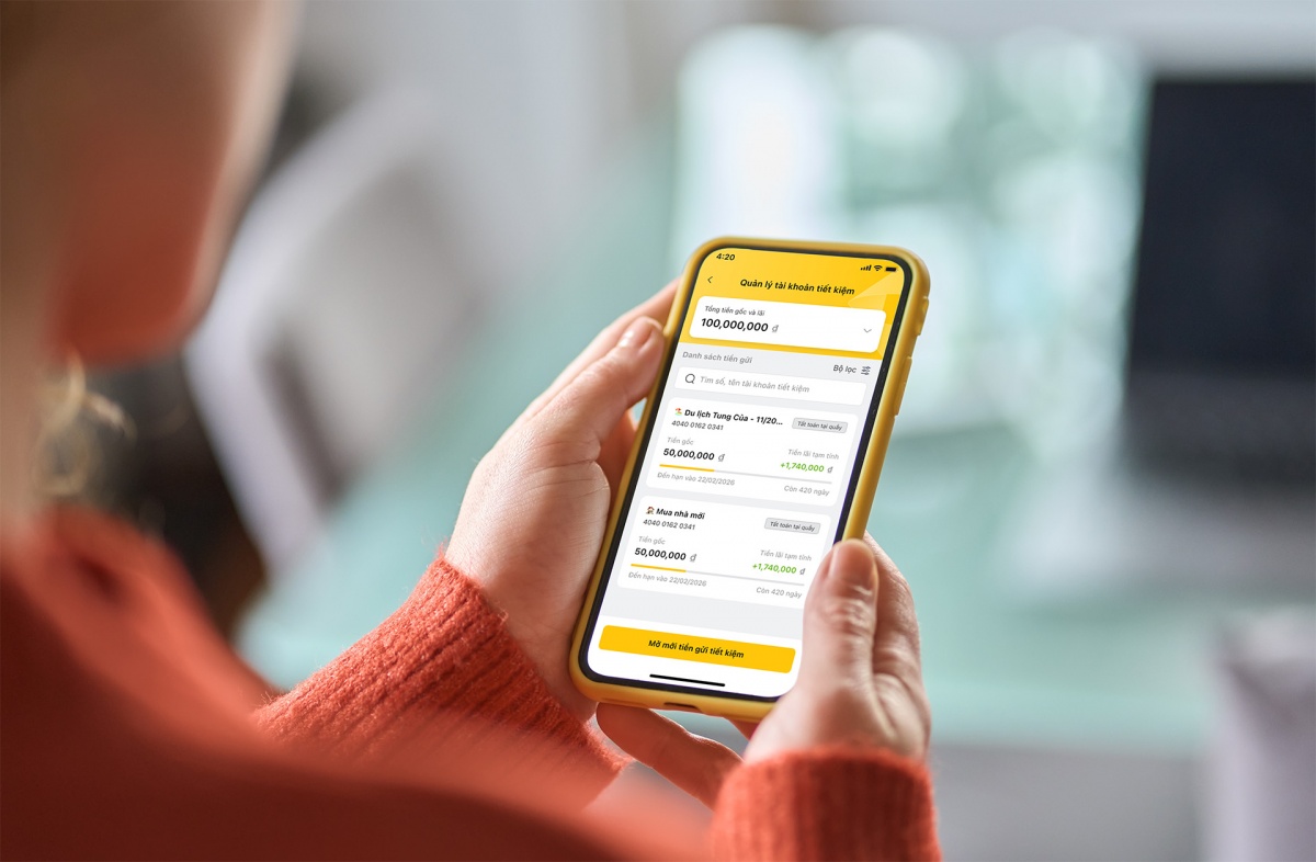 Tiết kiệm online: Tích lũy chỉ với “một chạm” trên nền tảng số                              