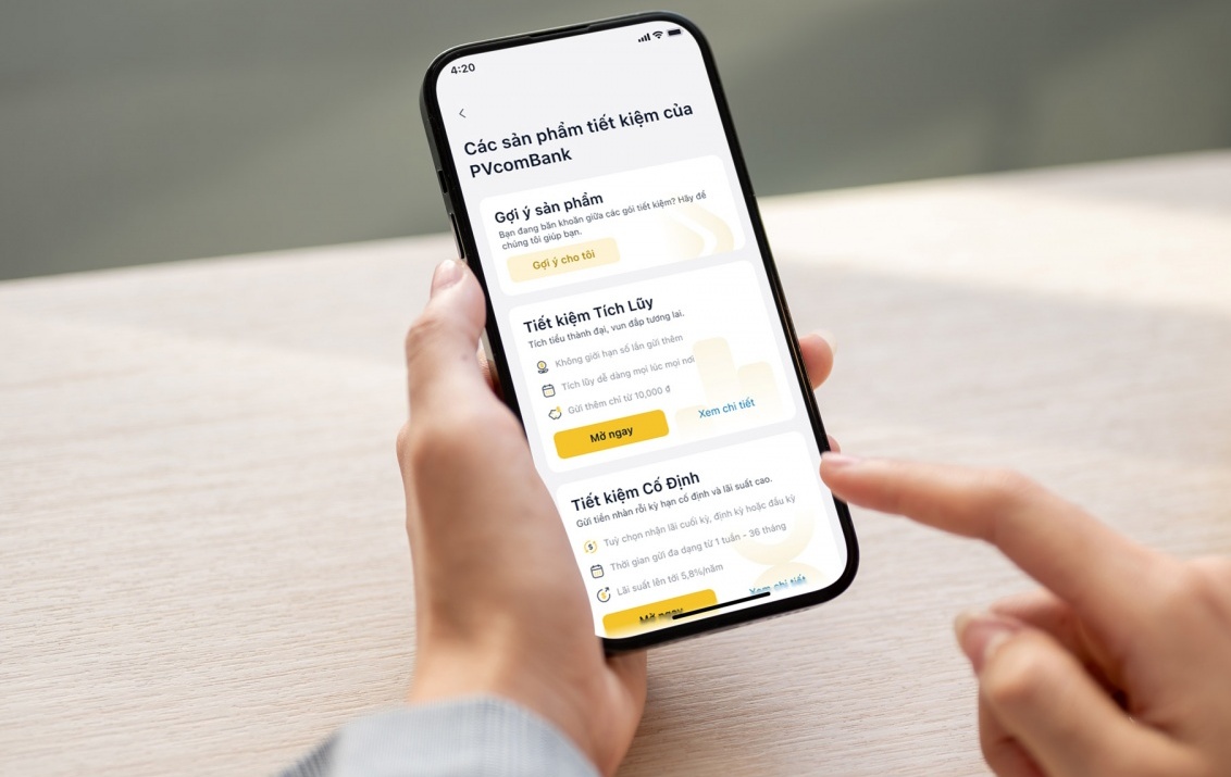 Tiết kiệm online: Tích lũy chỉ với “một chạm” trên nền tảng số