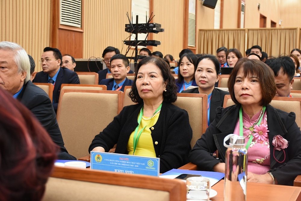 Các đại biểu tham dự Đại hội XII Công đoàn Công nghiệp Hóa chất Việt Nam. Ảnh: Nguyễn Việt