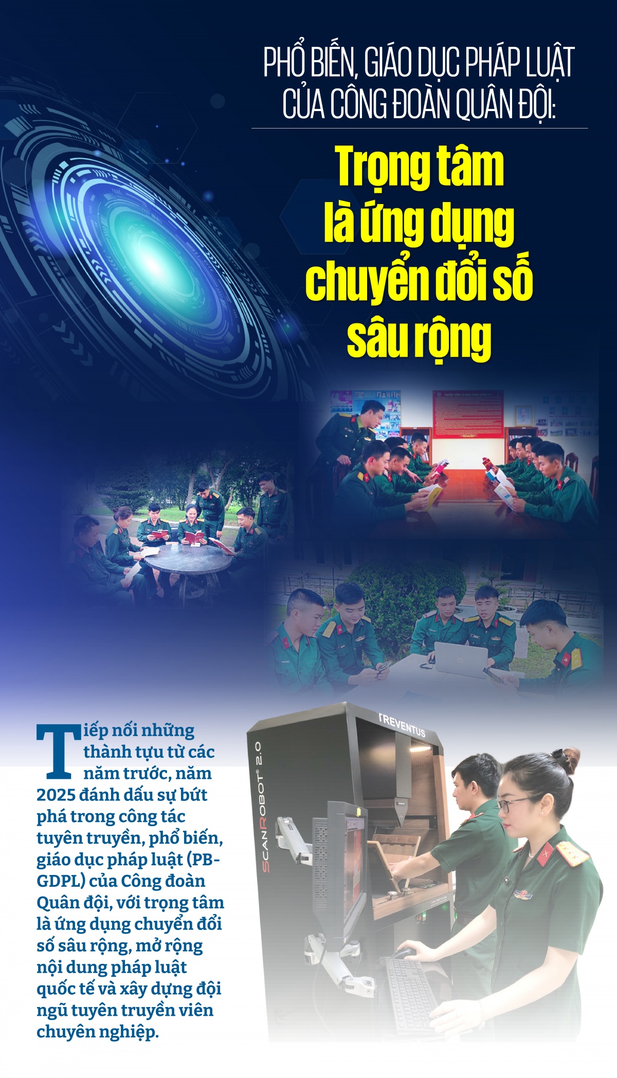Phổ biến, giáo dục pháp luật của Công đoàn Quân đội: Trọng tâm là ứng dụng chuyển đổi số sâu rộng Phổ biến, giáo dục pháp luật của Công đoàn Quân đội: Trọng tâm là ứng dụng chuyển đổi số sâu rộng