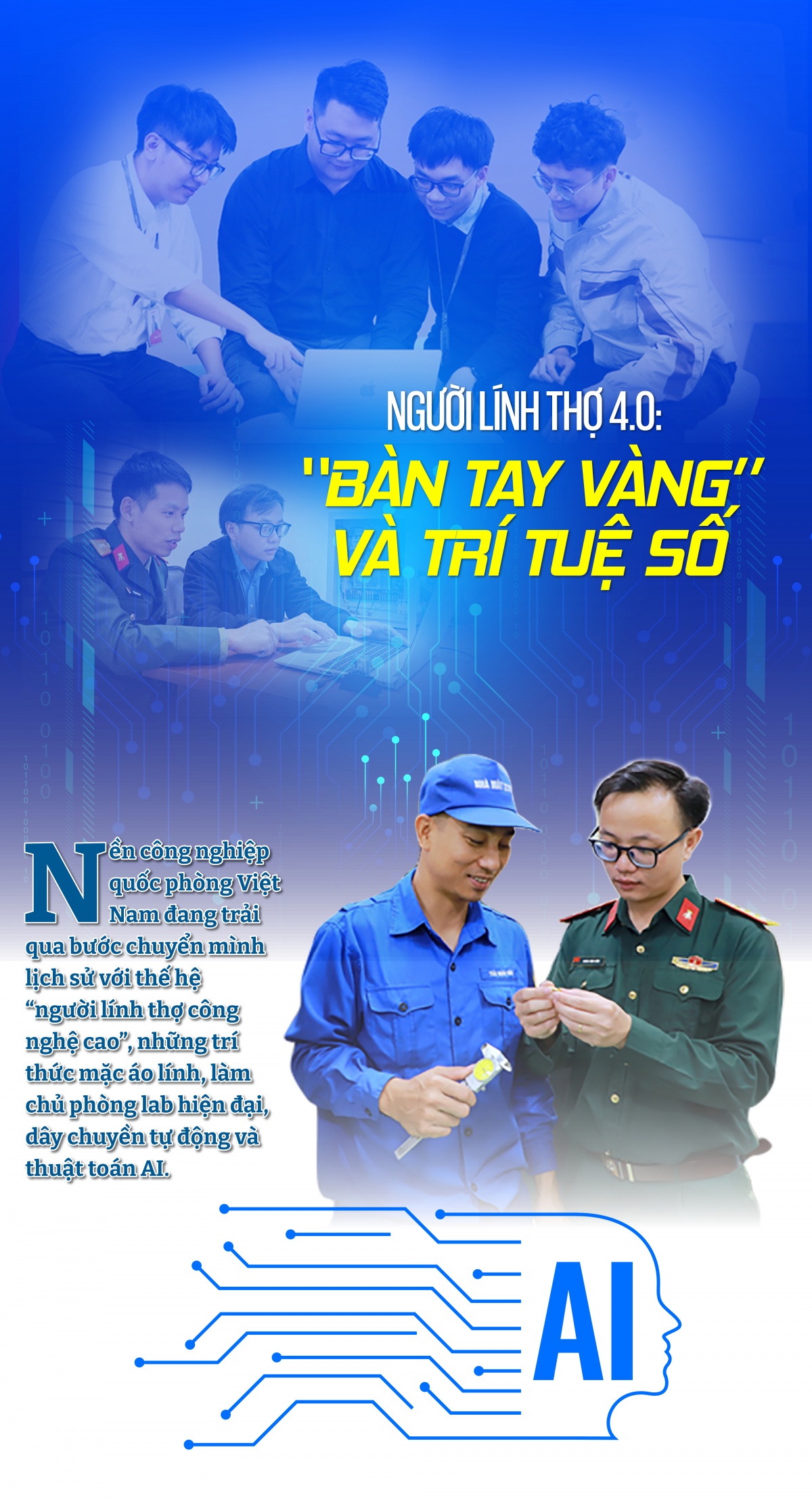 Người lính thợ 4.0: “Bàn tay vàng” và trí tuệ số Người lính thợ 4.0: “Bàn tay vàng” và trí tuệ số
