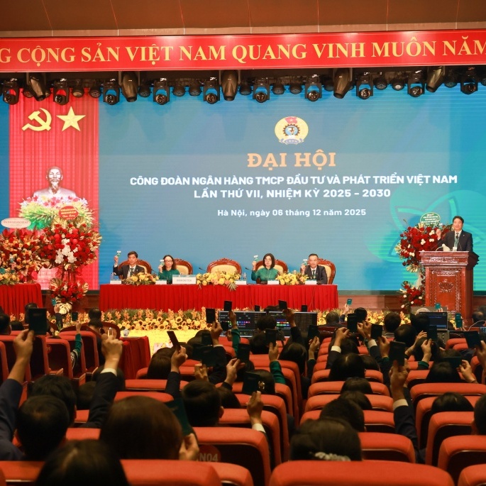 Công đoàn BIDV tổ chức thành công Đại hội đại biểu lần thứ VII, nhiệm kỳ 2025 - 2030