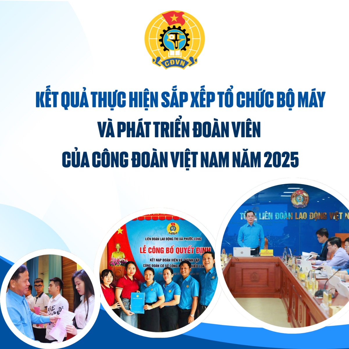 Toàn cảnh sắp xếp bộ máy và phát triển đoàn viên công đoàn 2025