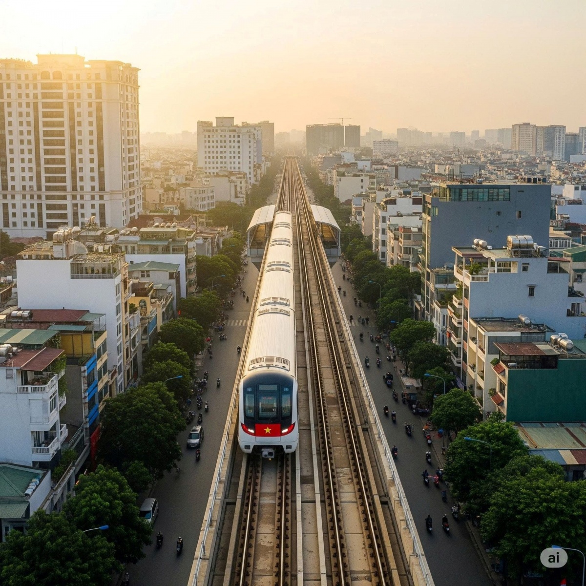 Tuyến Metro số 2 (Bến Thành - Tham Lương) giữ vai trò trục kết nối trung tâm với khu vực Tây Bắc (Ảnh minh họa)