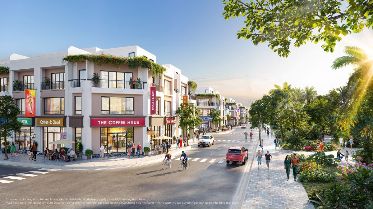 Nhà phố Vinhomes Green City đón nhận lượng khách lớn, là nền tảng vững chắc cho mọi mô hình kinh doanh (Ảnh minh họa: Vinhomes)