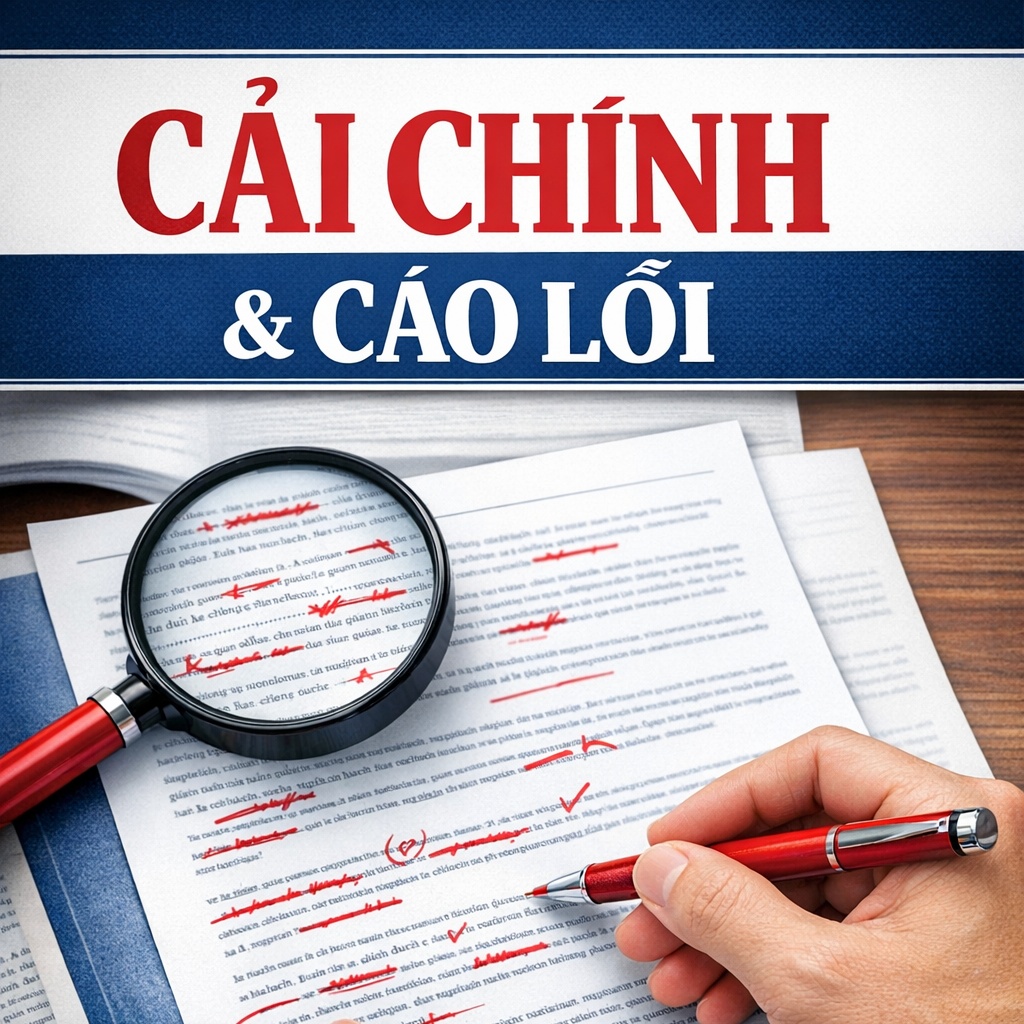 Cải chính và cáo lỗi về số liệu trong bài viết của đồng chí Nguyễn Xuân Hùng