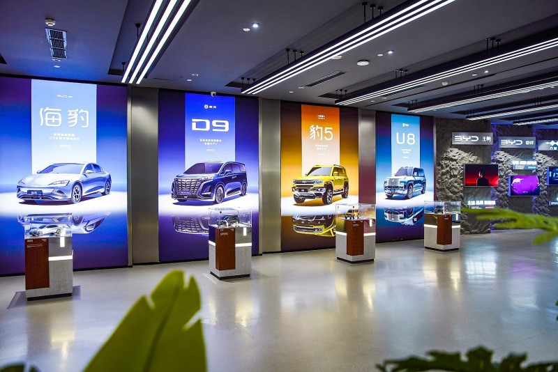 Một số mẫu xe BYD nổi bật trong bảo tàng Di-Space