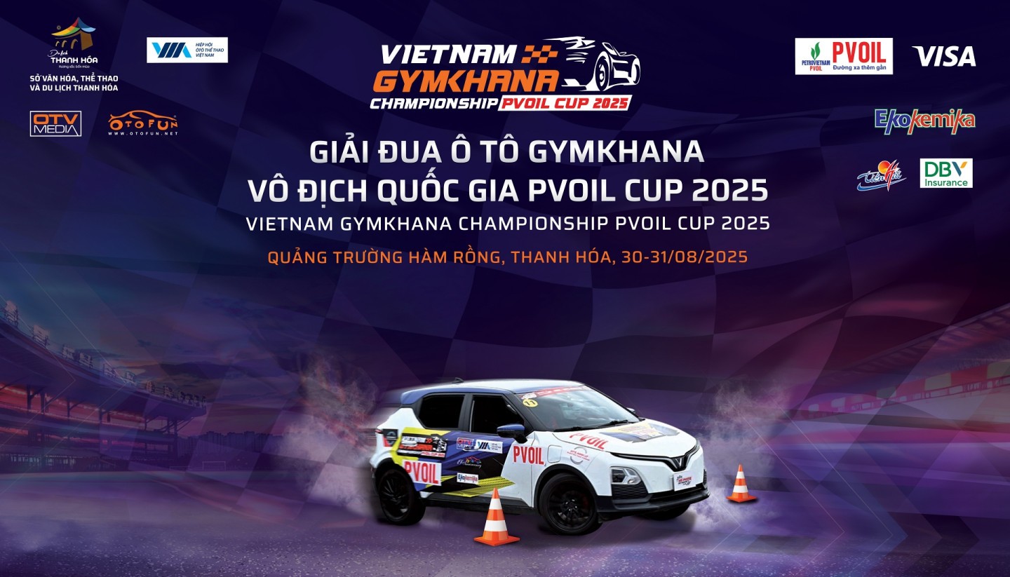 Giải đua ô Tô Gymkhana Vô Địch Quốc Gia PVOIL Cup 2025 chốt lịch trình tại Thanh Hóa