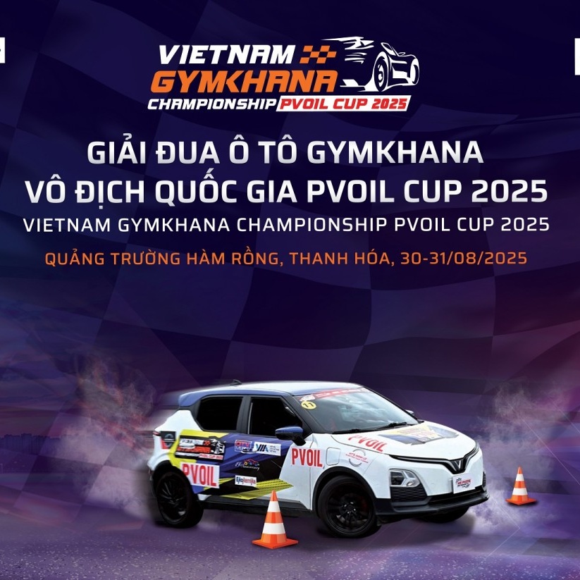 Giải Đua Ô tô Gymkhana PVOIL Cup 2025 công bố lịch trình chi tiết