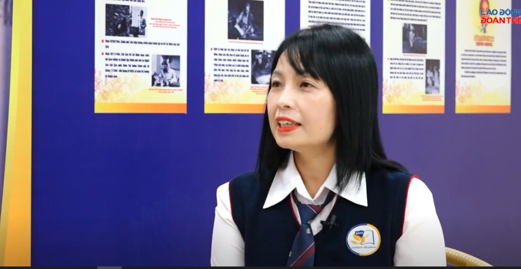 đồng chí Hà Thị Diệu Thúy - Phó Hiệu trưởng, Phó Chủ tịch Công đoàn Trường Tiểu học Đoàn Khuê, Việt Hưng, Hà Nội. Ảnh: Nguyễn Việt