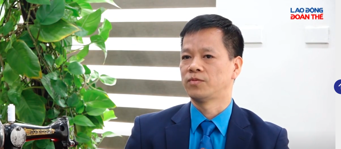 đồng chí Đỗ Văn Thuần – Chủ tịch Công đoàn Công ty Cổ phần Tiên Hưng. Ảnh: Nguyễn Việt