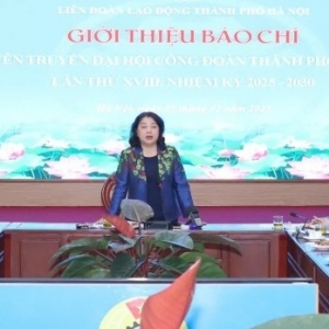 Hơn 580.000 đoàn viên Thủ đô hướng về Đại hội Công đoàn lần thứ XVIII