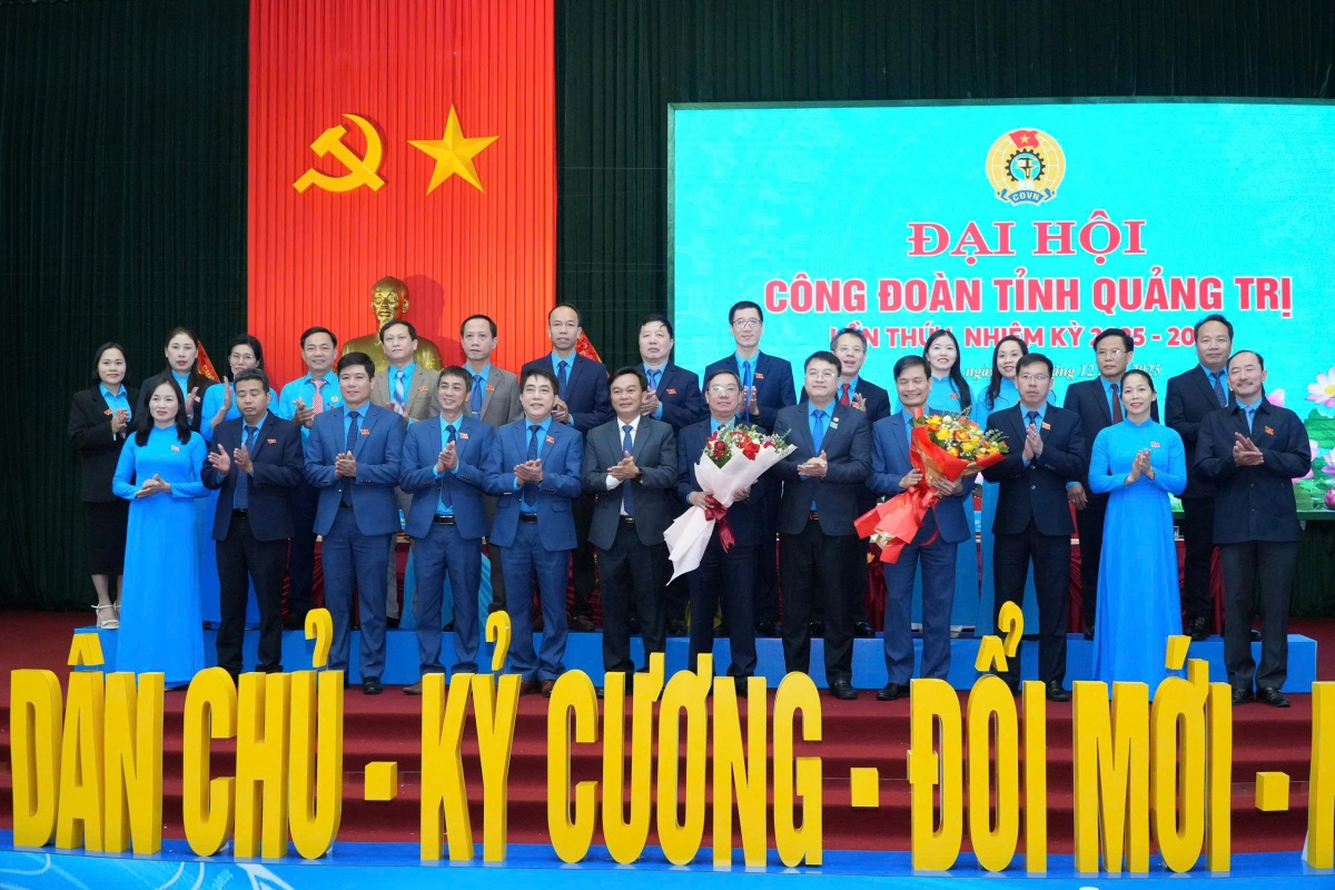 Ông Nguyễn Thế Lập giữ chức Chủ tịch Liên đoàn Lao động tỉnh Quảng Trị nhiệm kỳ 2025 - 2030