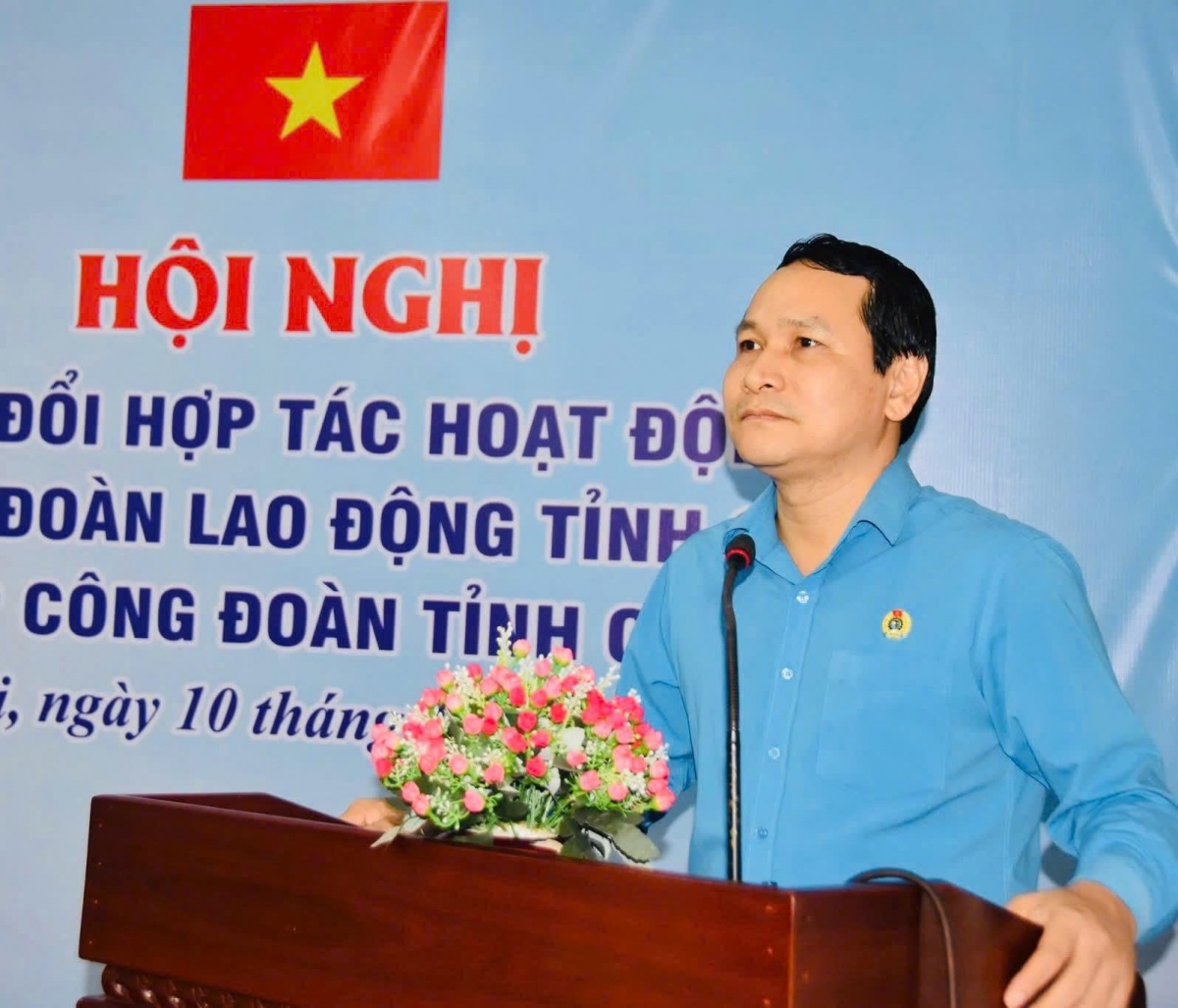 Đồng chí Hà Duy Trung - Chủ tịch Liên đoàn Lao động tỉnh Gia Lai. Ảnh: ĐVCC