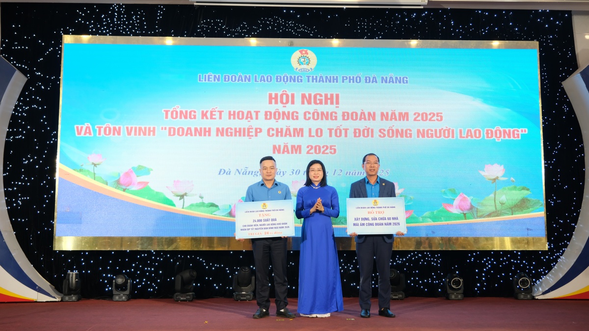 Công đoàn Đà Nẵng lo Tết hàng chục tỷ đồng cho đoàn viên, mở đầu khí thế năm 2026