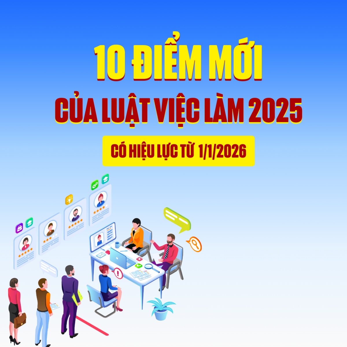 10 điểm mới của Luật Việc làm 2025 có hiệu lực từ 1.1.2026