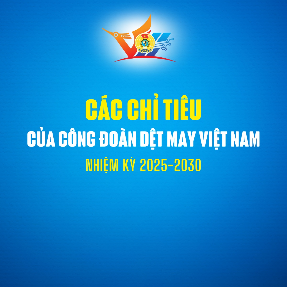 Các chỉ tiêu của Công đoàn Dệt May Việt Nam nhiệm kỳ 2025-2030
