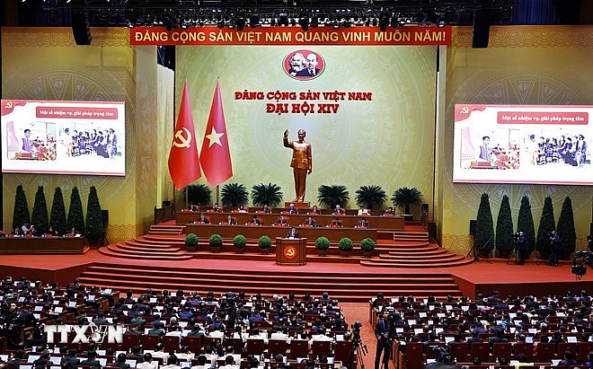 Toàn cảnh Phiên thảo luận tại hội trường về các văn kiện Đại hội, chiều 21.1. Ảnh: TTXVN Toàn cảnh Phiên thảo luận tại hội trường về các văn kiện Đại hội, chiều 21.1. Ảnh: TTXVN