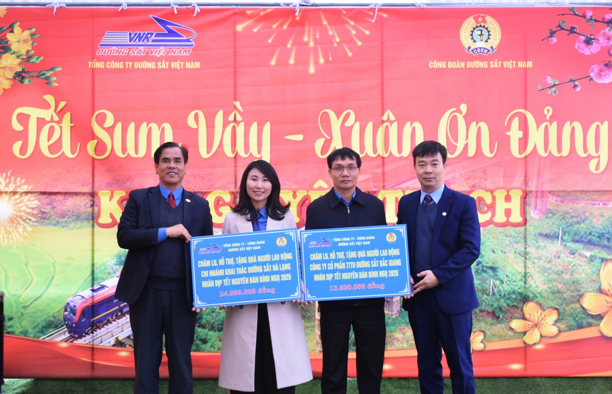 Xuân nghĩa tình trên những đường ray vùng biên Xuân nghĩa tình trên những đường ray vùng biên