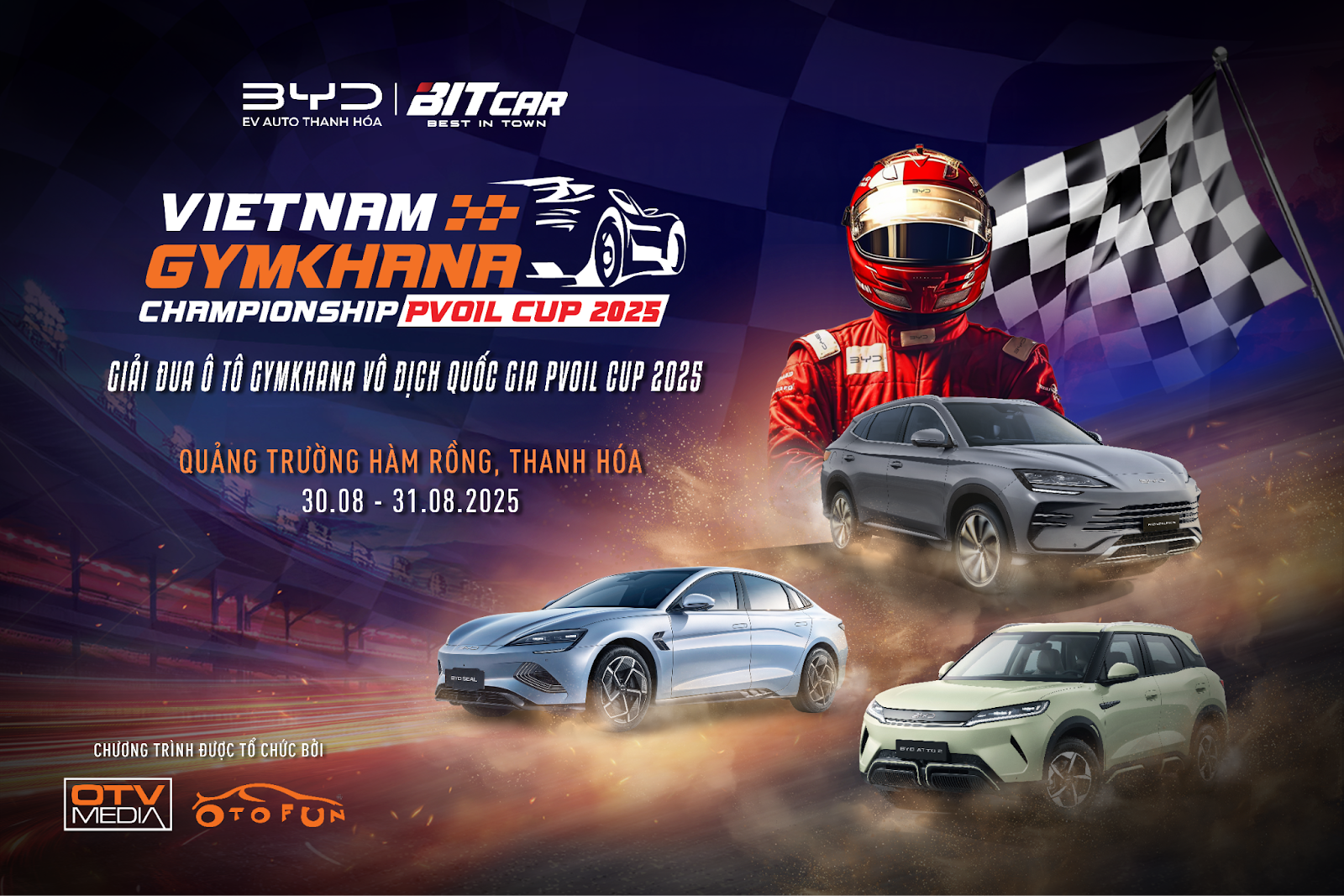 BYD EV Auto Thanh Hóa đồng hành cùng Giải đua Ô tô Gymkhana Vô địch Quốc gia PVOIL Cup 2025