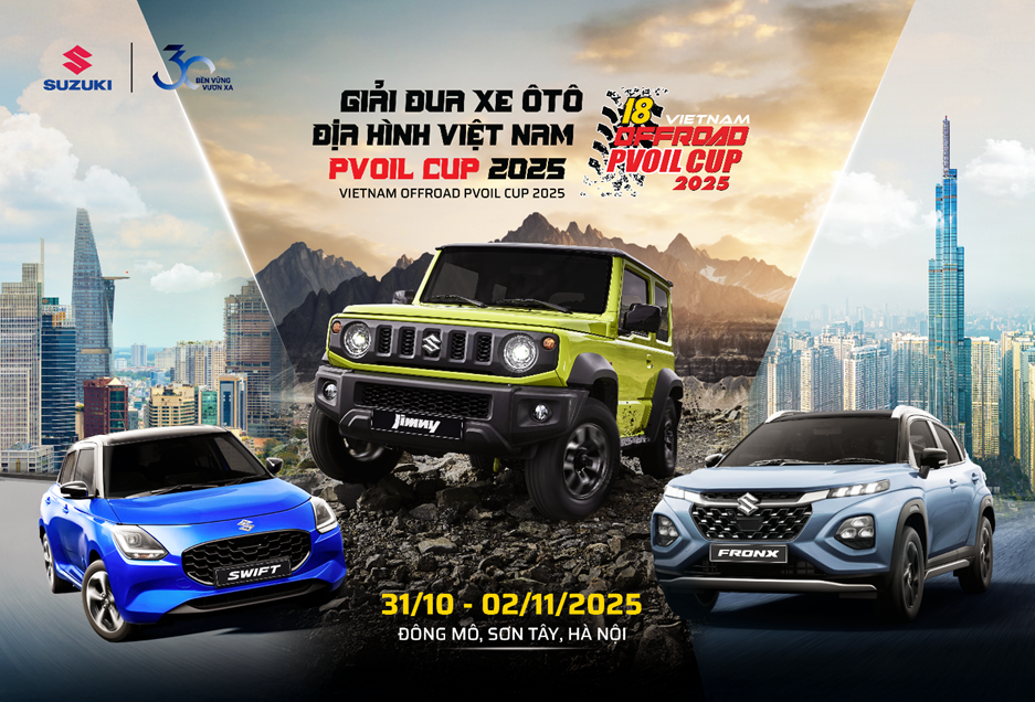 Bứt phá giới hạn cùng bộ ba Suzuki tại Giải đua xe Địa hình PVOIL Cup 2025