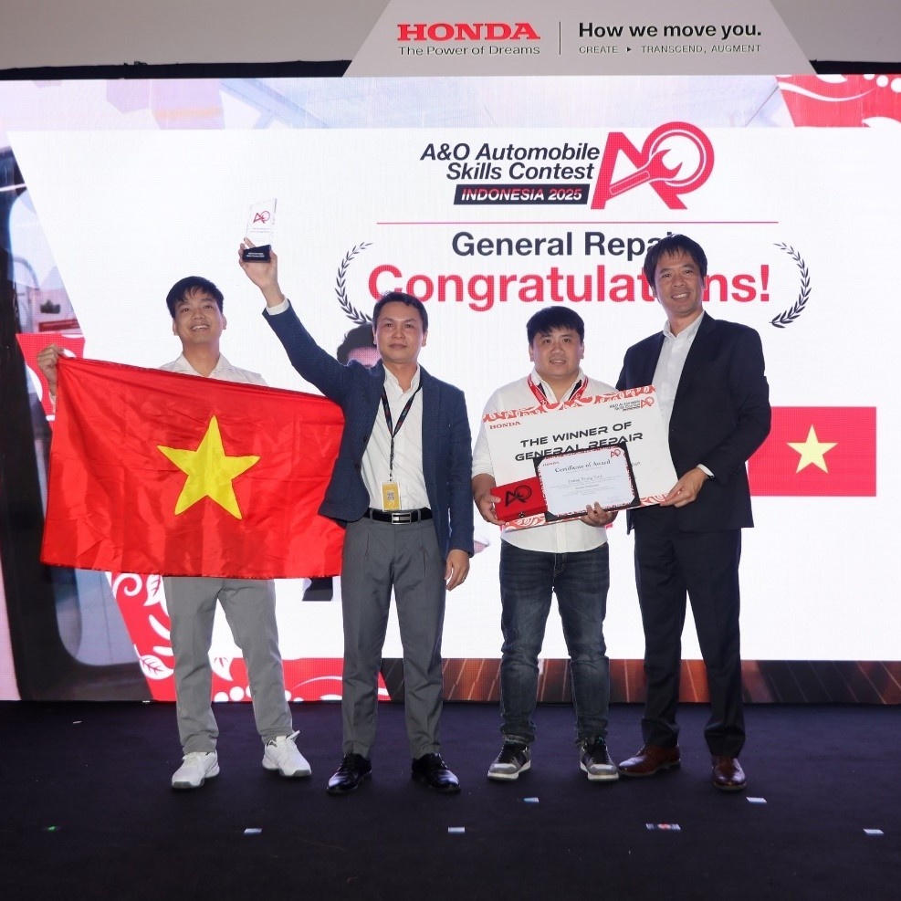 Honda Việt Nam thắng lớn tại Hội thi kỹ thuật viên xuất sắc Châu Á - Châu Đại Dương 2025