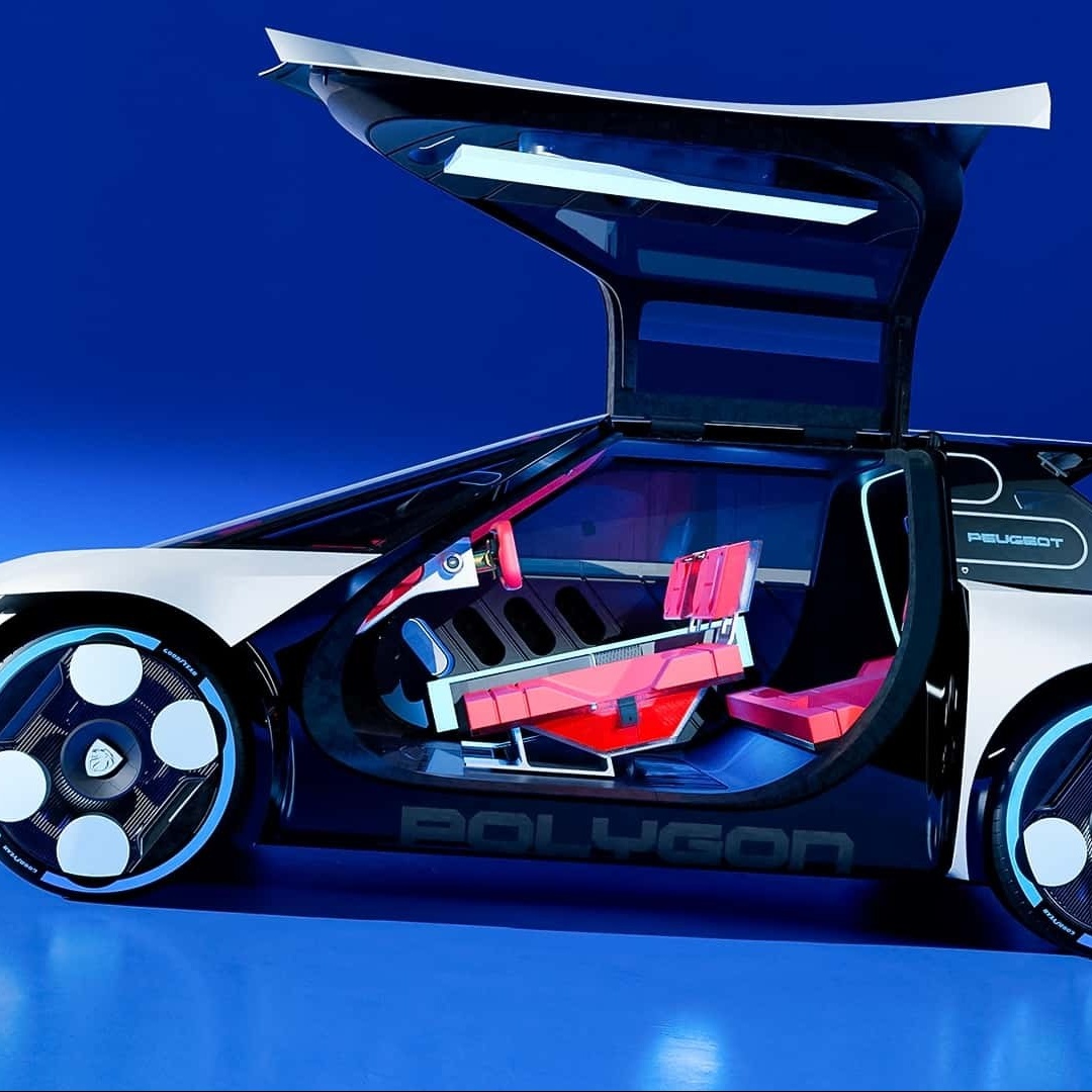 Peugeot hé lộ mẫu concept Polygon với vô lăng hình chữ nhật có thể sẽ sản xuất thương mại