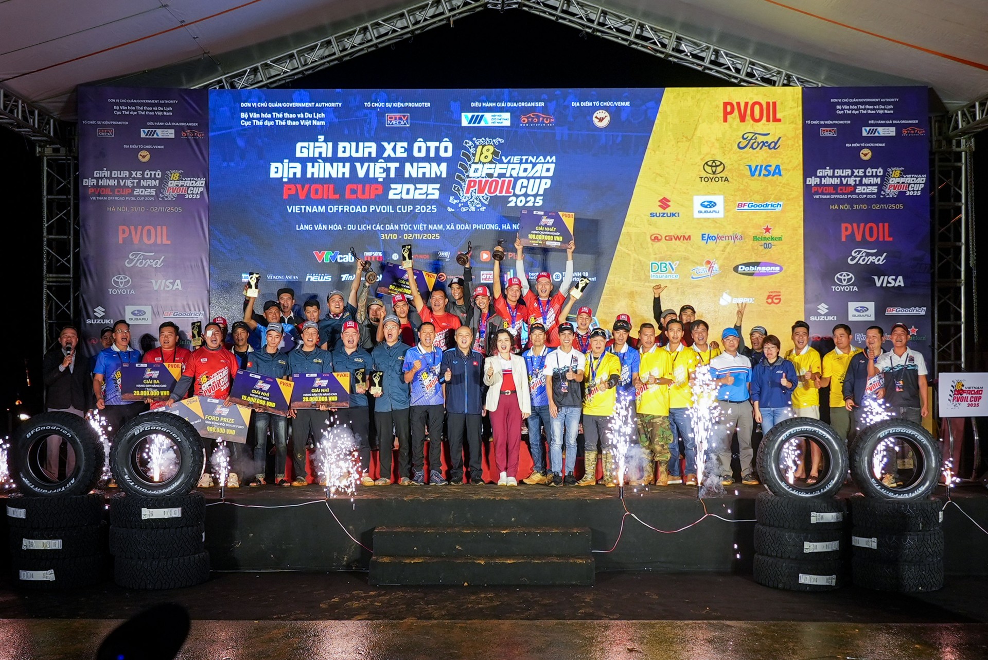 Tổng kết Giải Đua xe Ô tô Địa hình Việt Nam PVOIL CUP 2025