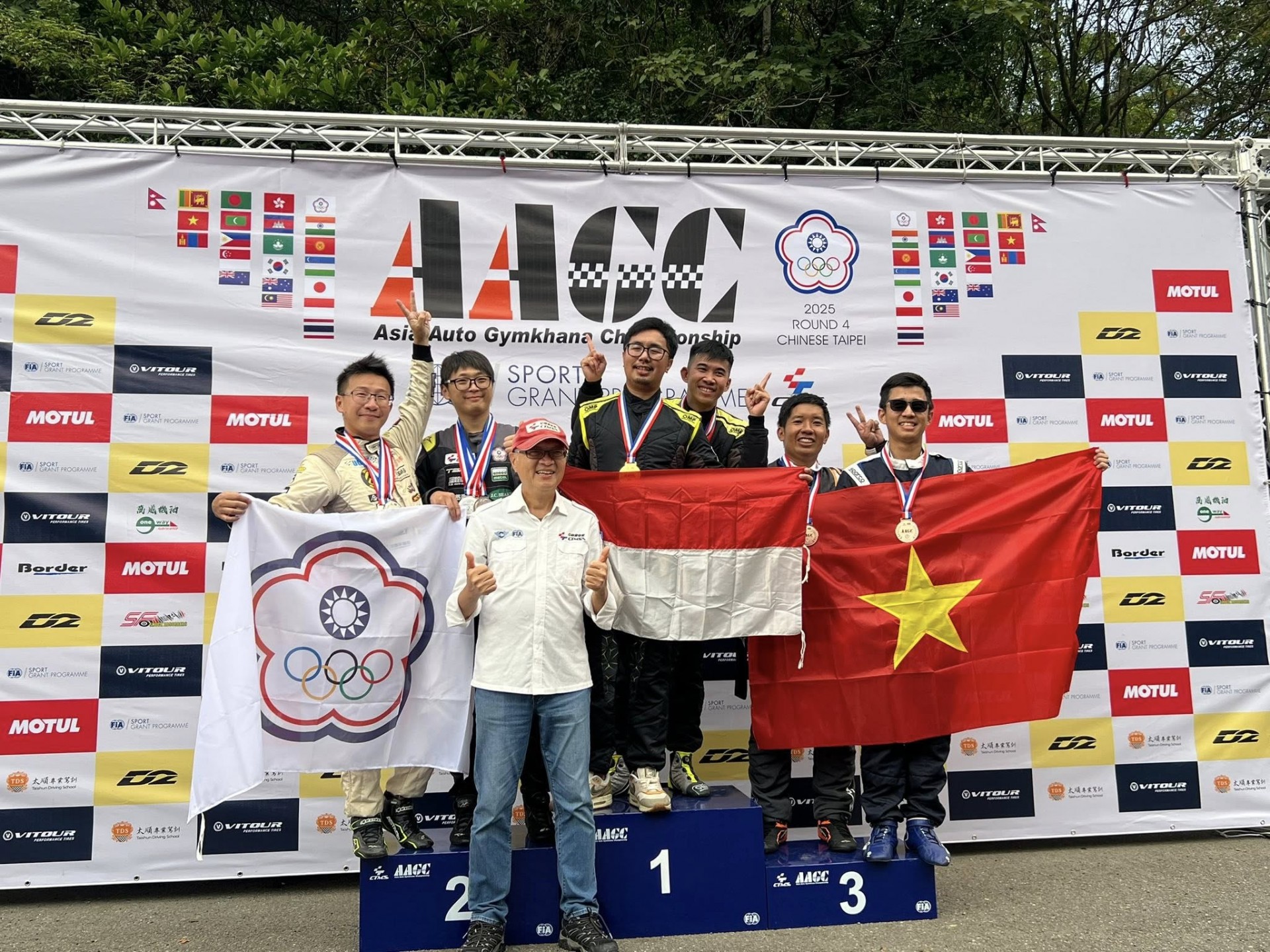 Đội Việt Nam tỏa sáng tại Giải vô địch Gymkhana Châu Á 2025 vòng 4 ở Đài Loan