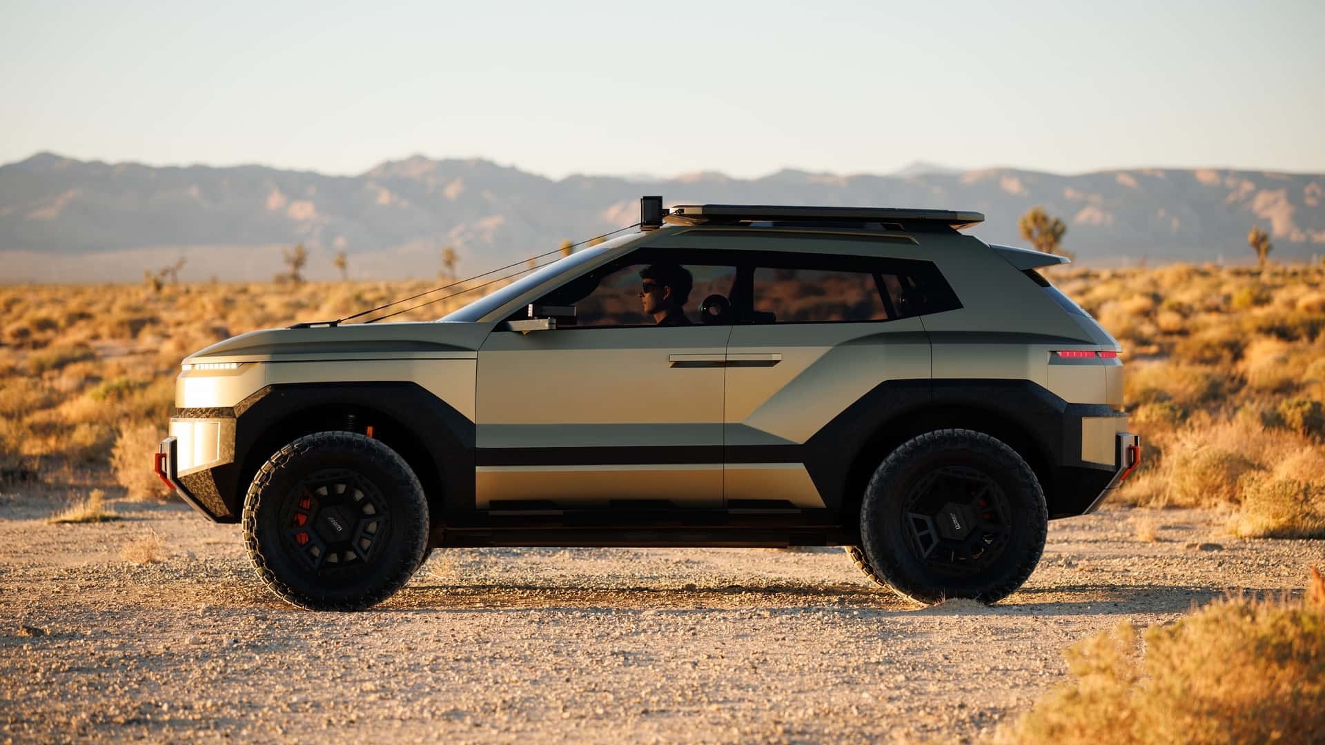 Phía bên của Hyundai Crater Concept