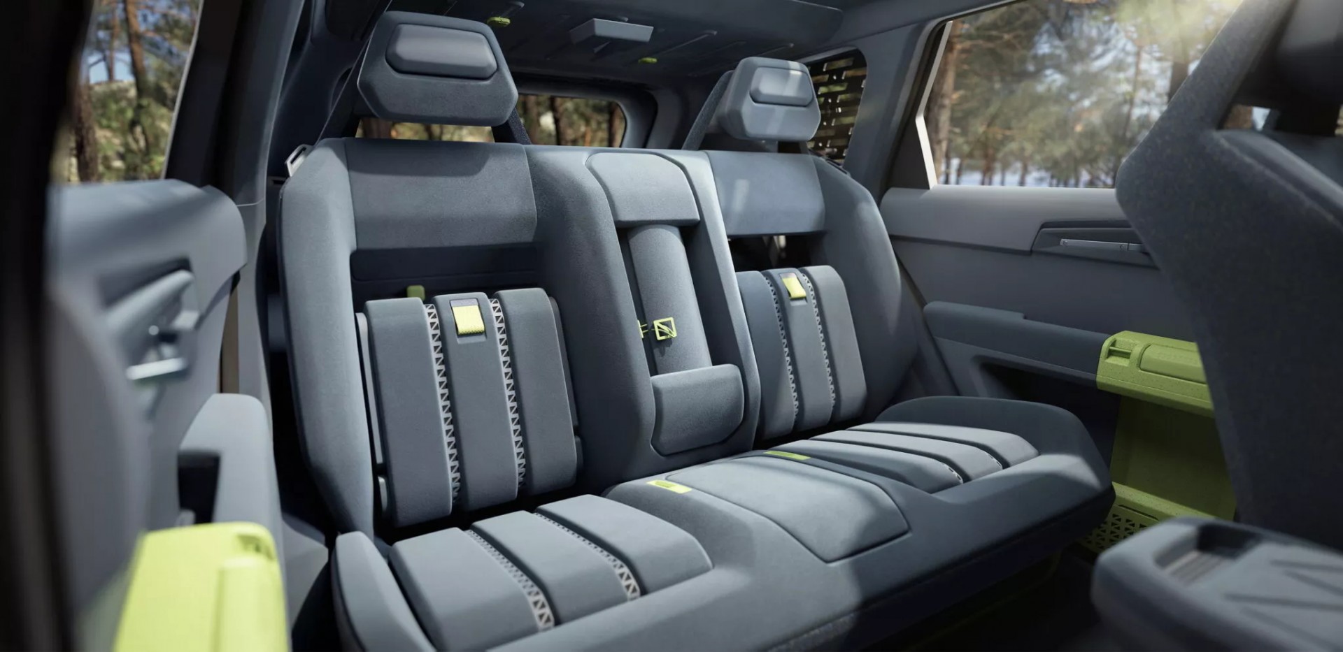 Hàng ghế sau của Kia EV5 WKNDR