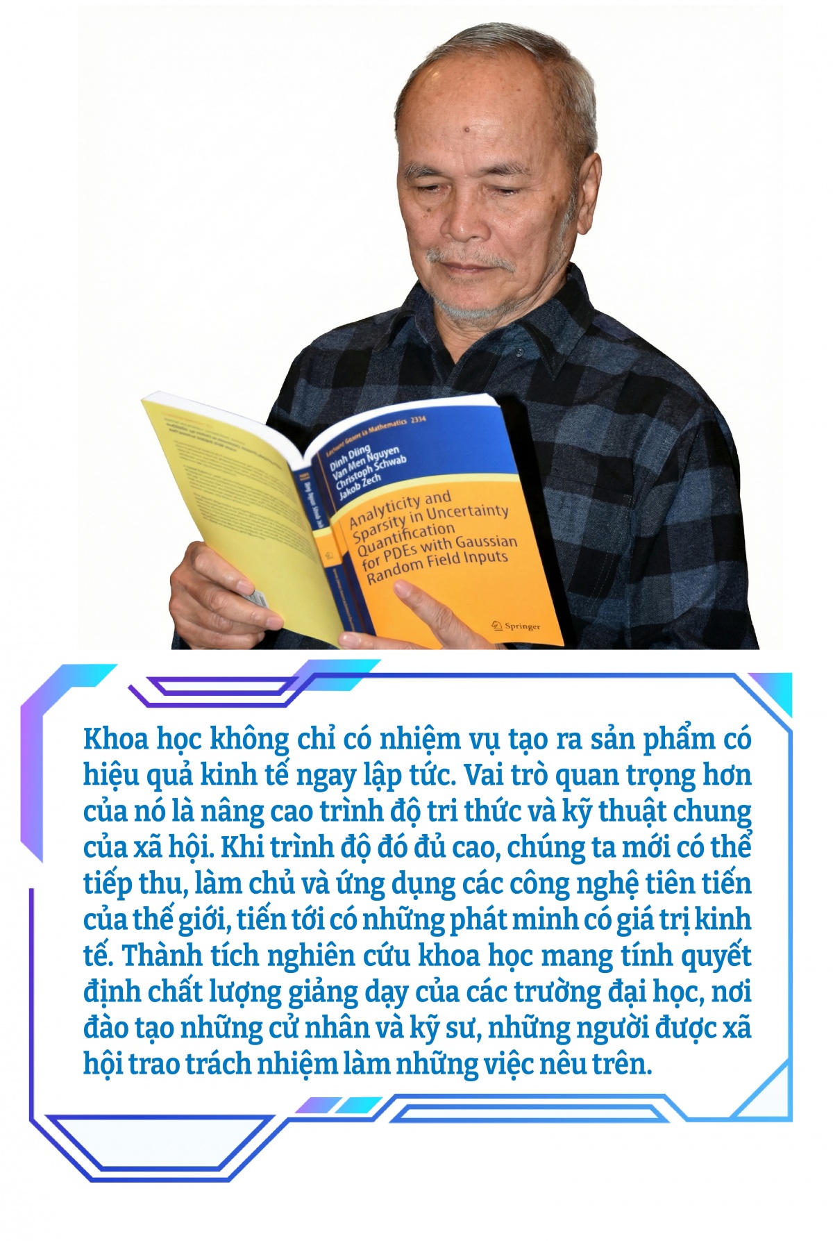 GS.TSKH Đinh Dũng: “Khoa học không thể chạy theo phong trào, càng không thể trông chờ phép màu”