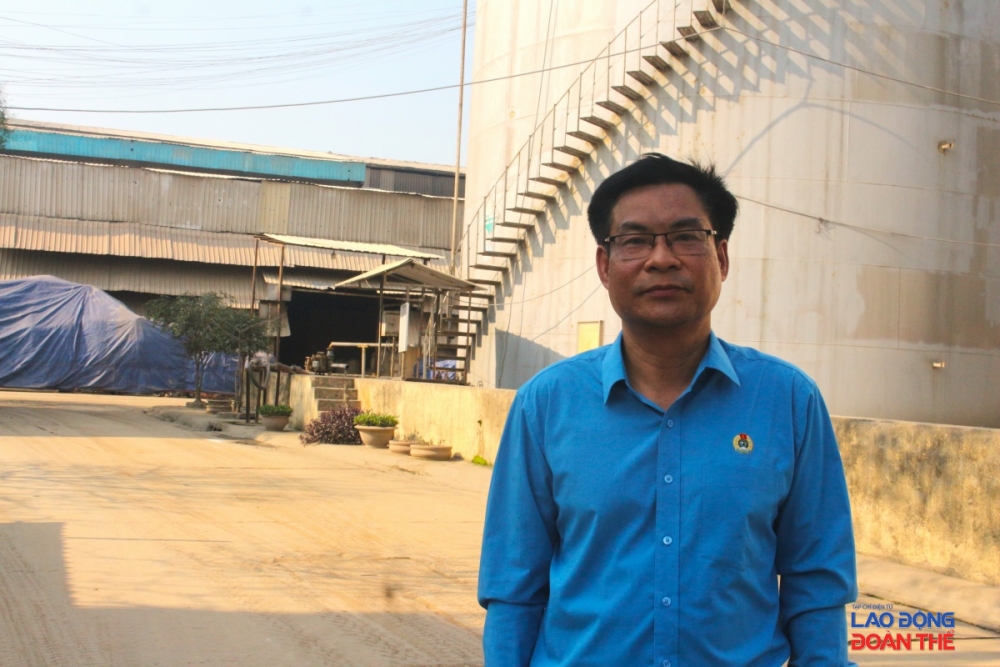 ông Đỗ Đức Hùng – Chủ tịch Công đoàn Công ty Cổ phần Vật tư Nông sản (Apromaco). Ảnh: Nguyễn Việt