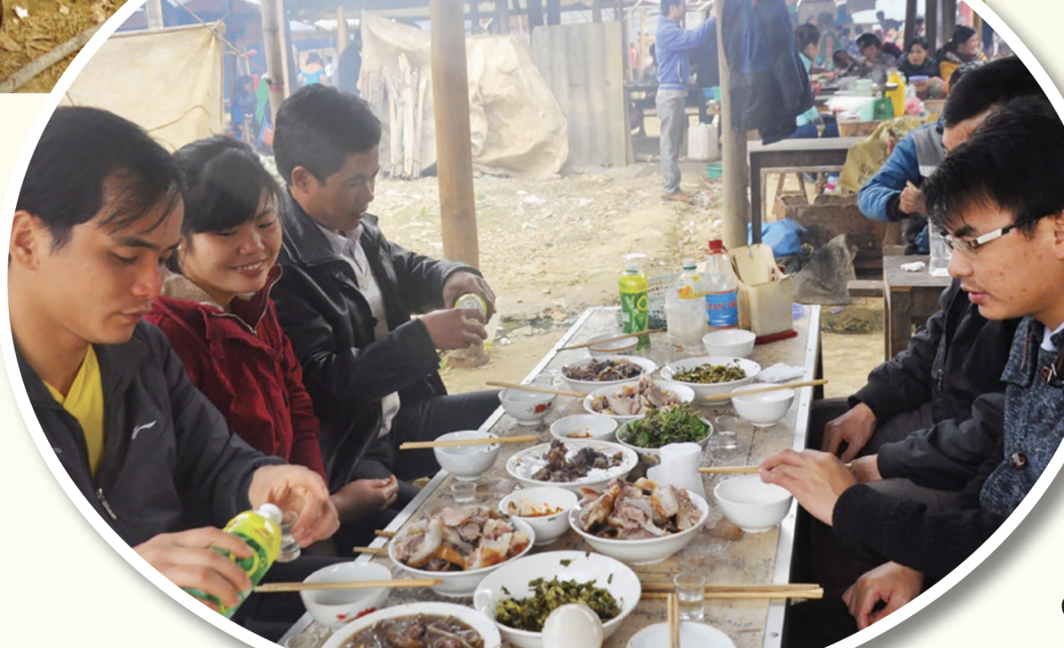 Thắng cố chợ phiên Si Ma Cai luôn là món ăn được nhiều người yêu thích.