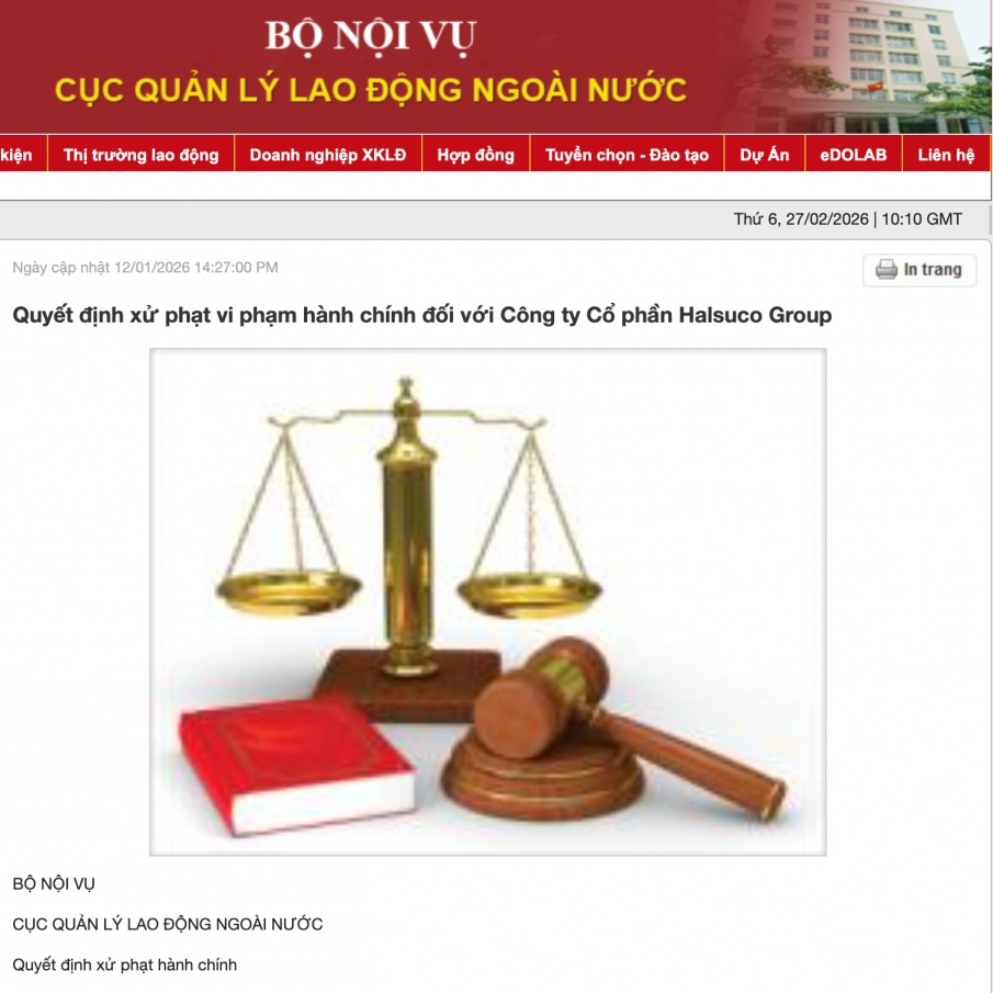 Phạt hành chính nhiều doanh nghiệp đưa lao động đi làm việc nước ngoài