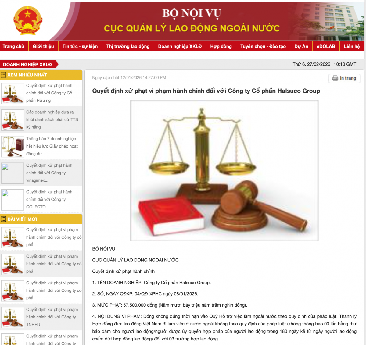 Phạt hành chính nhiều doanh nghiệp đưa lao động đi làm việc nước ngoài Phạt hành chính nhiều doanh nghiệp đưa lao động đi làm việc nước ngoài