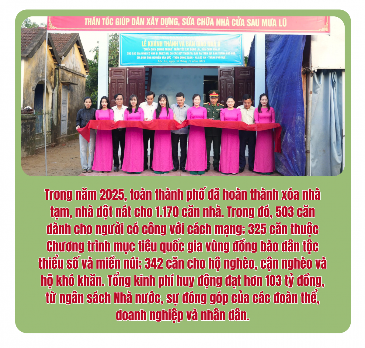 Mùa xuân thêm trọn vẹn trong những mái nhà an sinh Mùa xuân thêm trọn vẹn trong những mái nhà an sinh