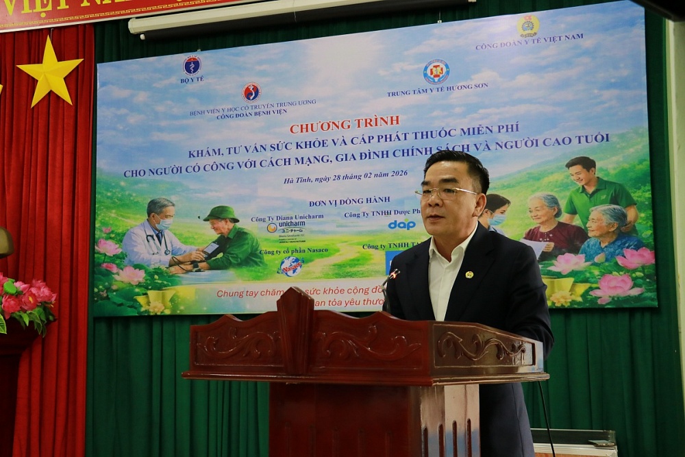 Đồng chí Nguyễn Lương Tâm, Chủ tịch Công đoàn Y tế Việt Nam