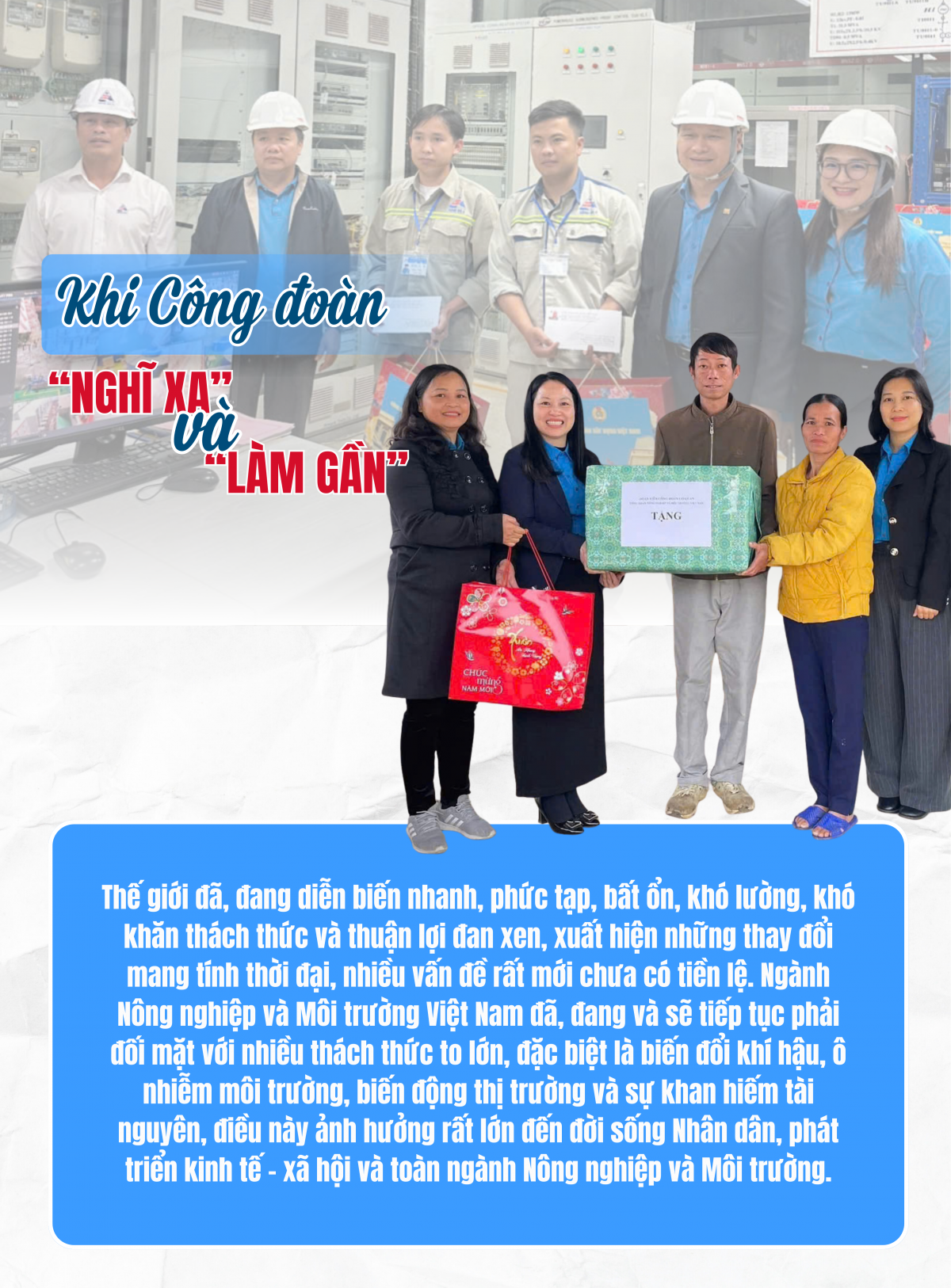Khi công đoàn “nghĩ xa” và ‘làm gần”