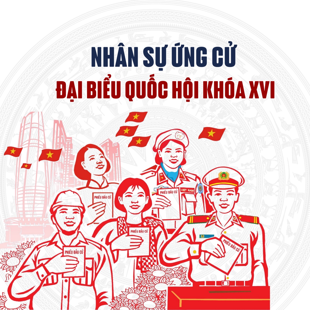 [Infographic] Cơ cấu nhân sự ứng cử Đại biểu Quốc hội khóa XVI