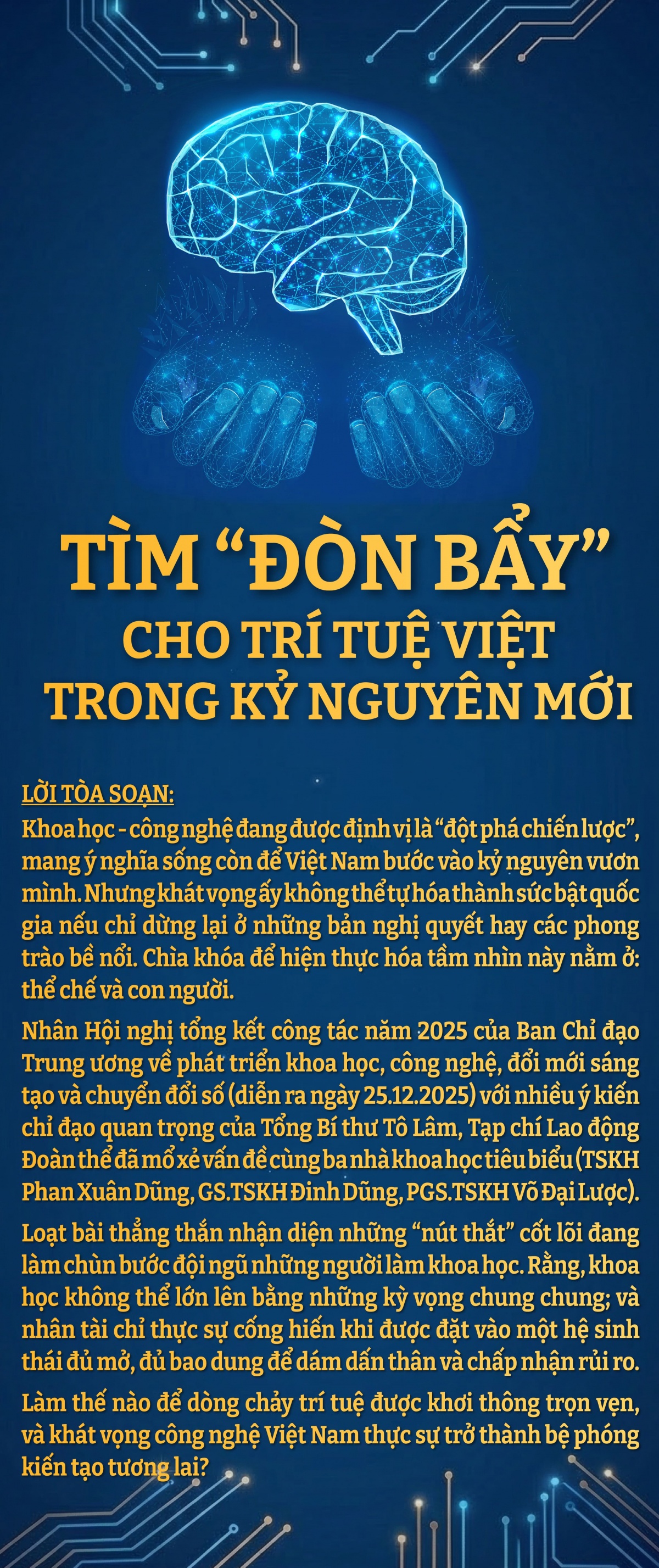 Tìm “đòn bẩy” cho trí tuệ Việt trong kỷ nguyên mới - Bài 1: Phá vỡ 