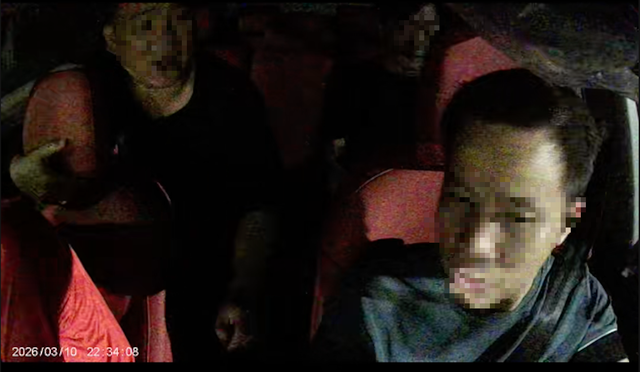 Hình ảnh từ camera của tài xế Grab