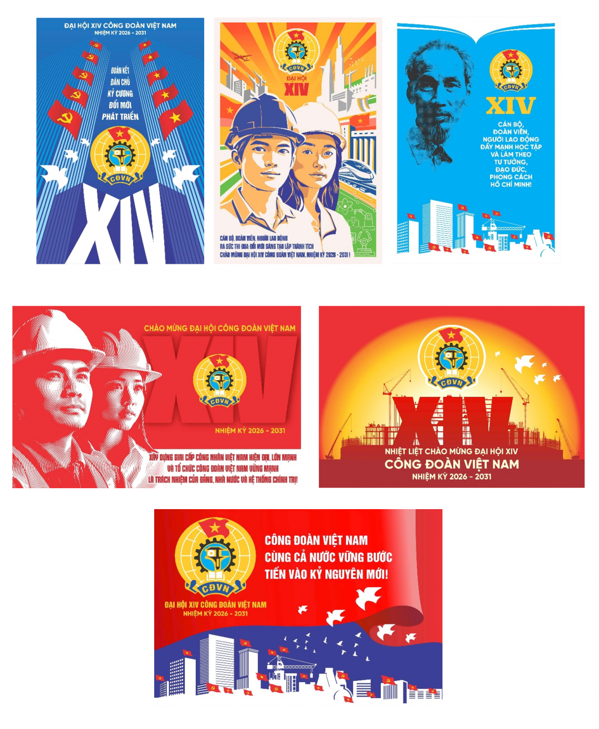 Công bố logo Đại hội XIV Công đoàn Việt Nam: Biểu tượng của đổi mới và hội nhập