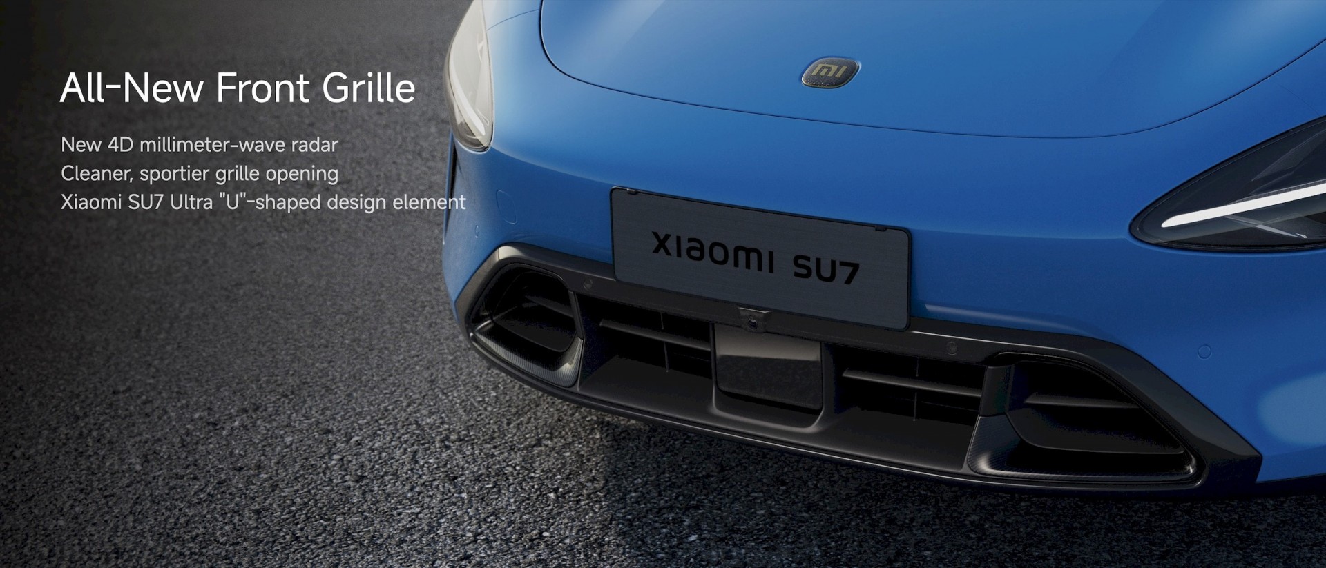 Thiết kế lưới tản nhiệt mới của Xiaomi SU7 2026