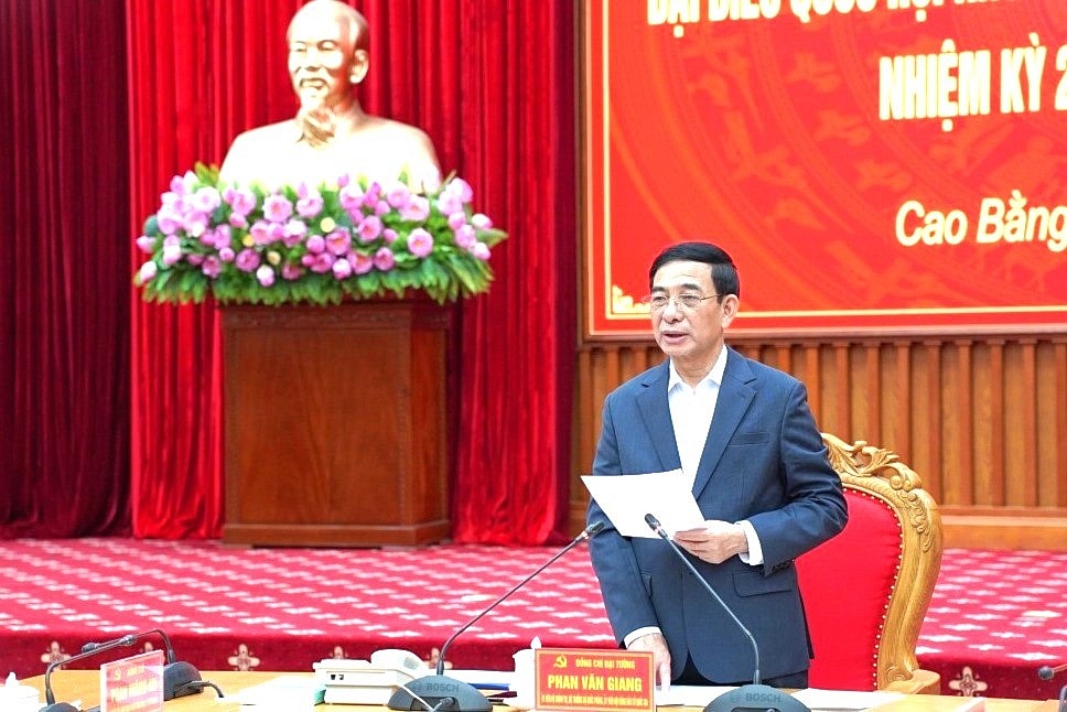 Đại tướng Phan Văn Giang phát biểu chỉ đạo tại buổi kiểm tra. Nguồn ảnh: bqp.vn