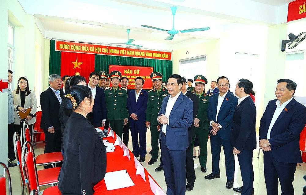 Đến nay, công tác chuẩn bị bầu cử trên địa bàn tỉnh được triển khai đồng bộ, bảo đảm đúng tiến độ. Nguồn ảnh: bqp.vn